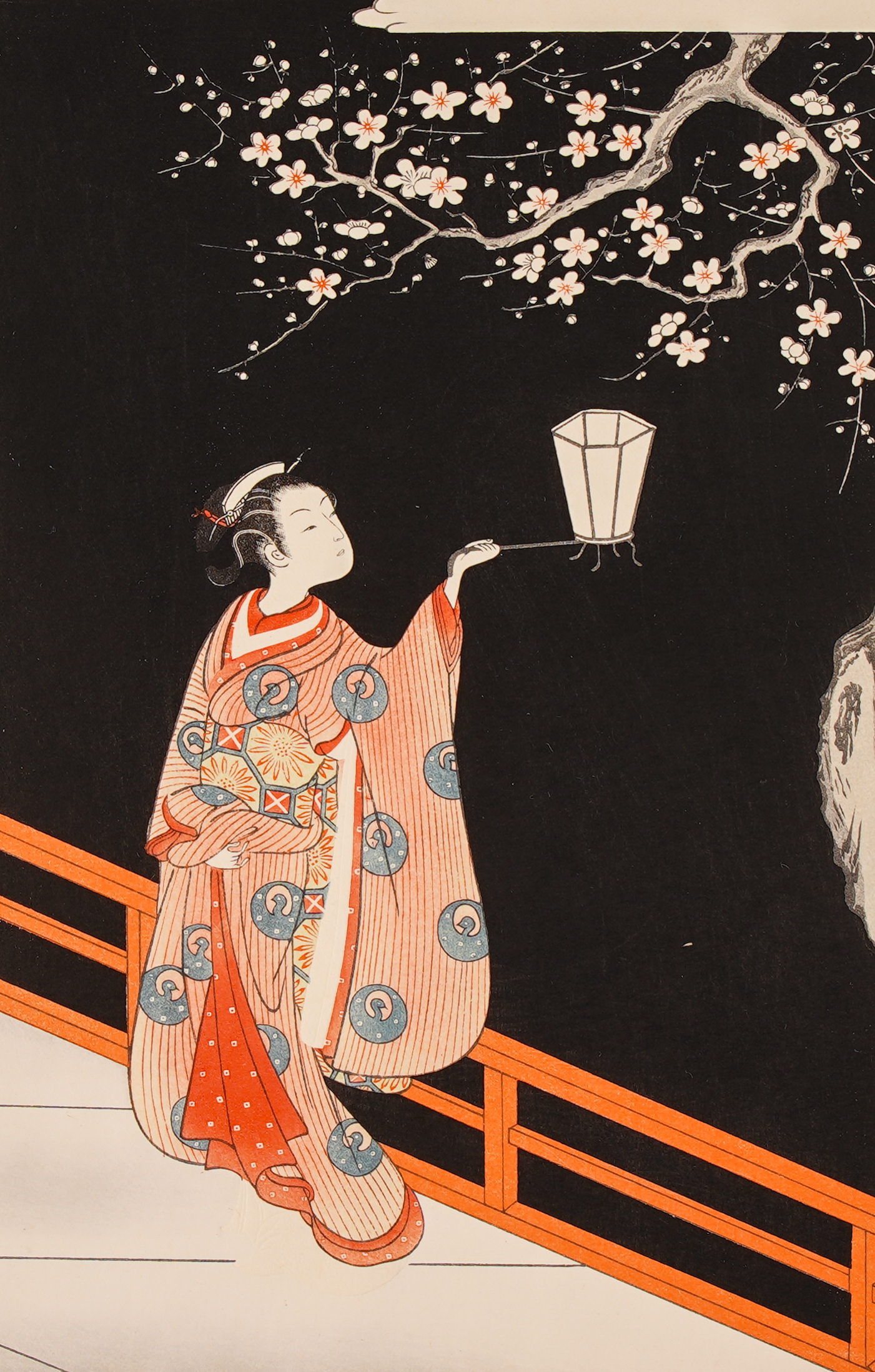 浮世絵版画　北斎.清長.春信 楽天市場】「長春花に黄鳥」 葛飾北斎 0002-7傳統芸術純木版手摺