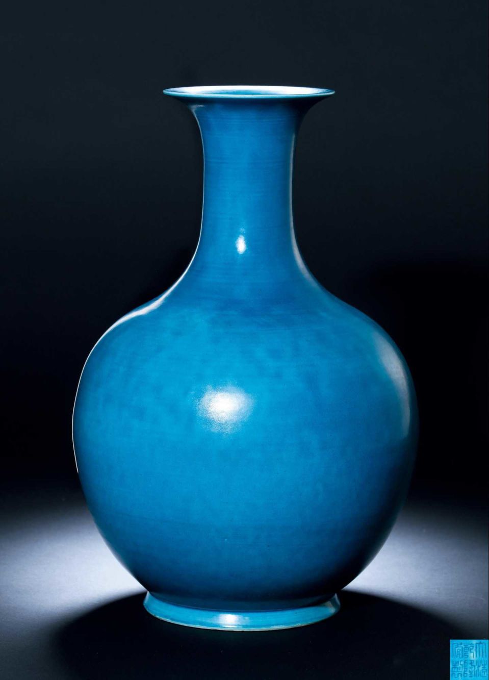 中国美術 祭蓝釉 清康熙　慎德堂博古製　観音瓶 中国美術 祭蓝釉 清康熙 慎德堂博古製 観音瓶 - メルカリ